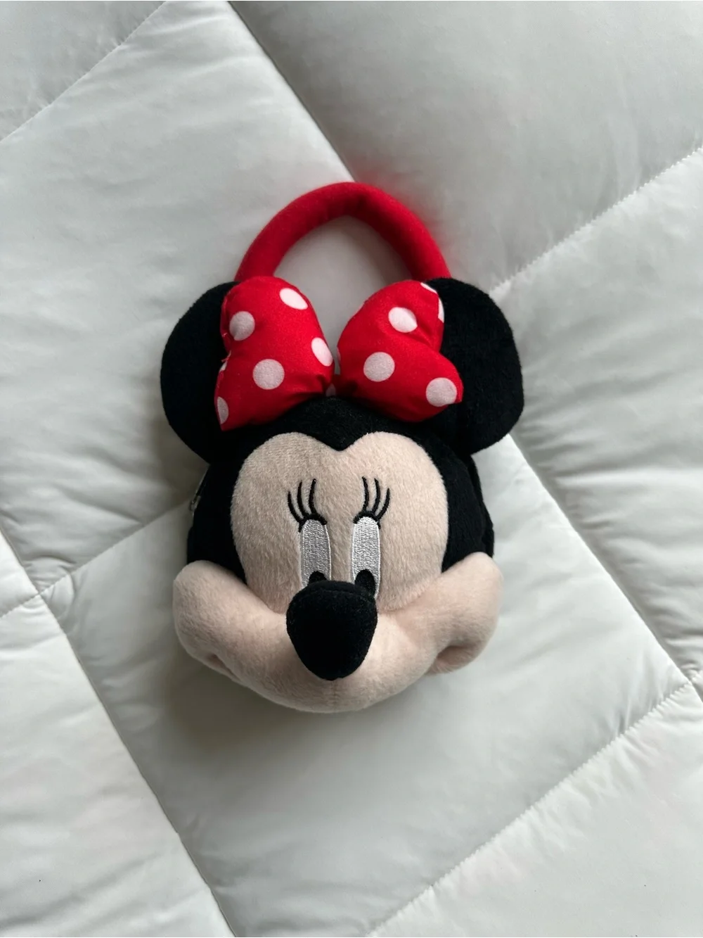 Minnie Mouse Plush Handbag – Red Bow